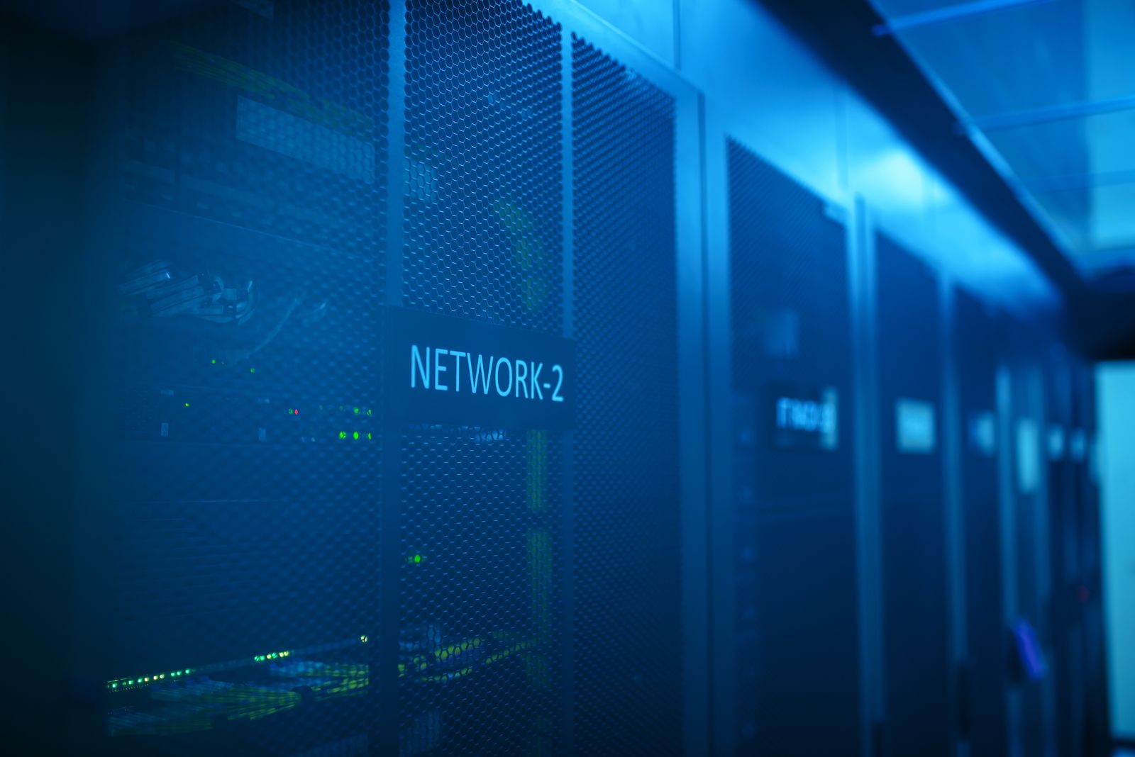 Server racks in a data centre
